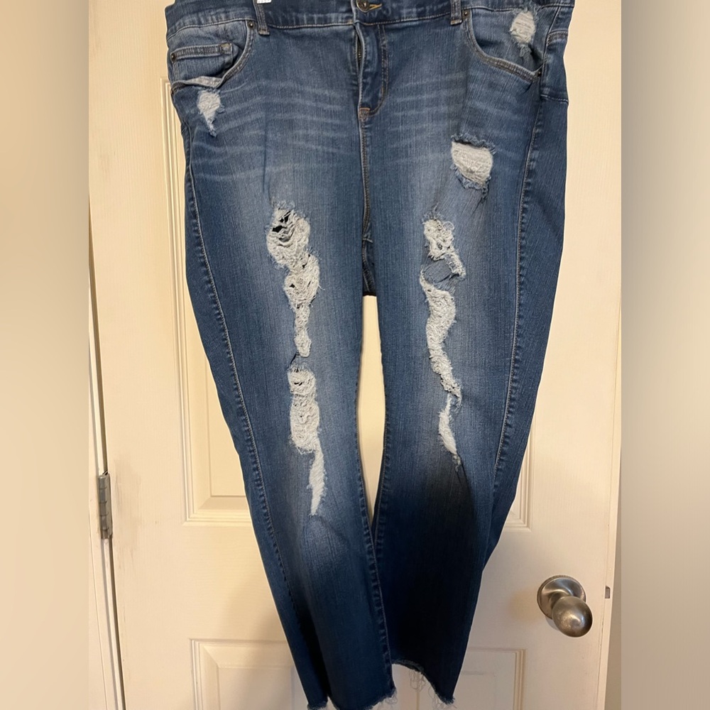 Torrid Distressed Bombshell Skinny Jeans